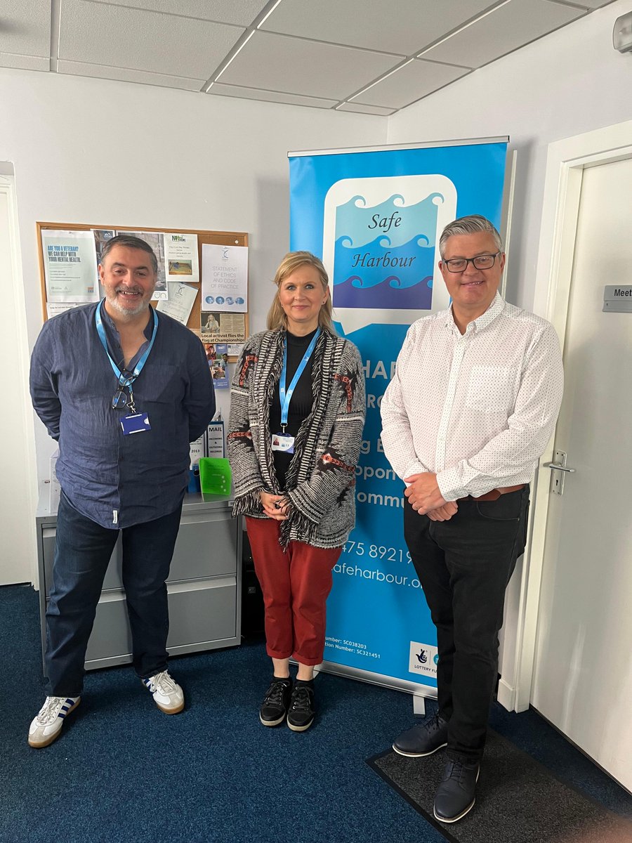safeharbourinv's tweet photo. 🤝 We had a very productive meeting this morning with Stuart McMillan MSP to discuss how we support our community &amp; our plans to develop the service - looking forward to the next steps!  

#SafeHarbour | #Inverclyde | #MSP | #Parliament | #Growth | #Community https://t.co/y11LorsYXd