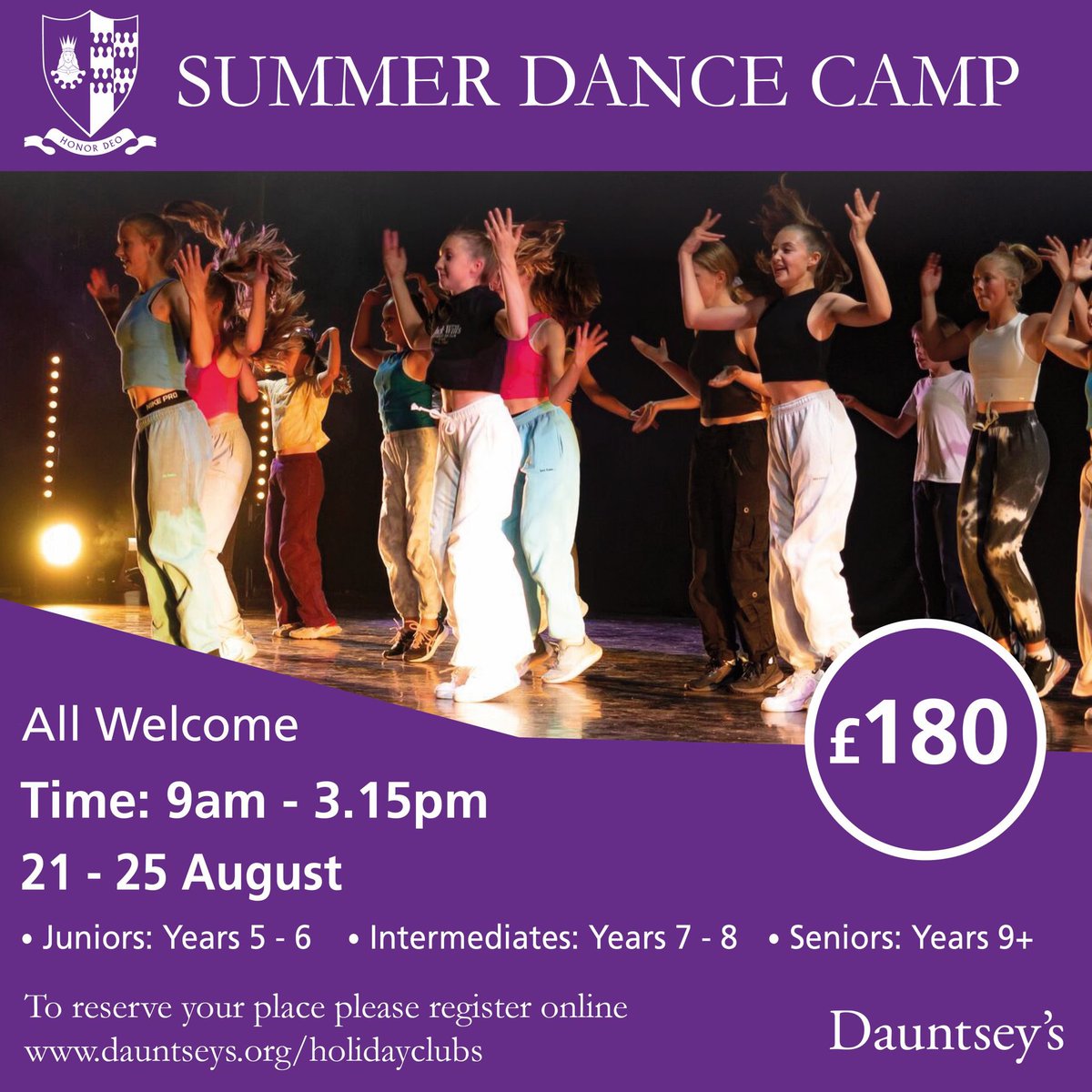 Not long to go until our first ever Dauntsey’s Dance Summer Camp! @DauntseysSchool