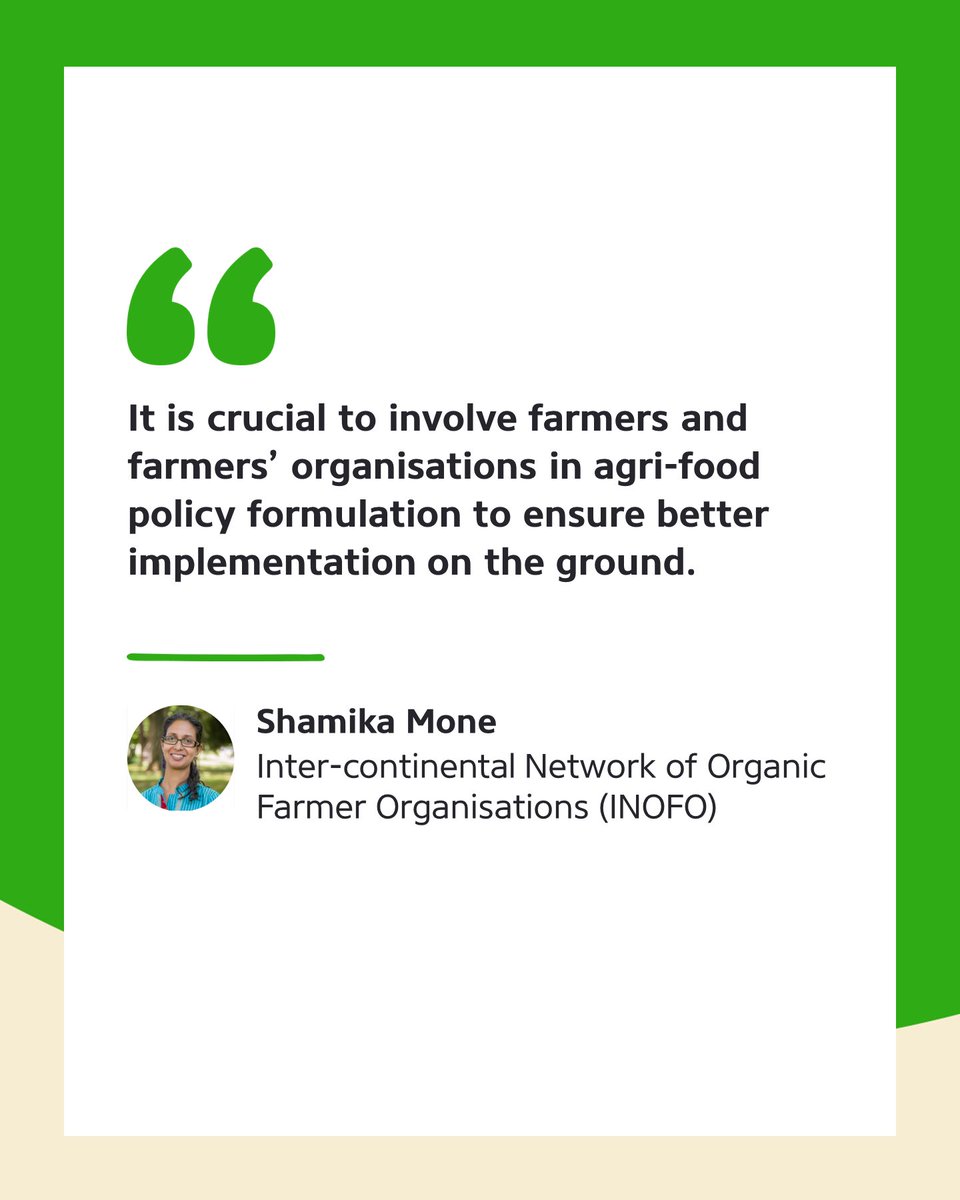 Welthungerhilfe's tweet photo. Shamika Mone from the inter-continental network of organic farmers #INOFO was one of the speakers at our side event at #UNFSS2023. She emphasized how important it is to involve small farmers in policy process with regards to improving #FoodSystems governance. https://t.co/tFjOWFuiBb