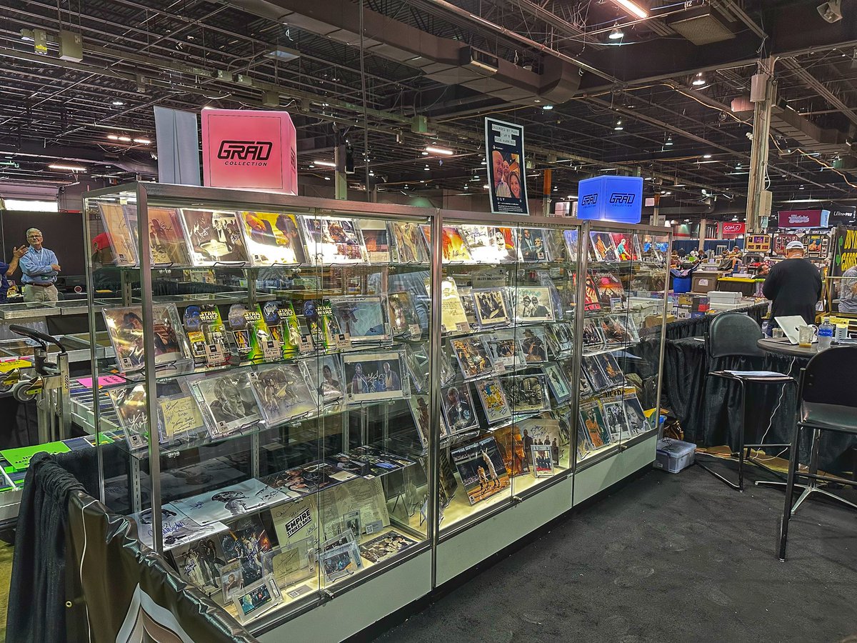 Steve_Grad's tweet photo. Itโs day one of the @nsccshow in Chicago, visit booth 700 and GradCollection and the amazing display @stephisgreat72 put together. #gradcollection #nsccshow https://t.co/nenPTk6J1B