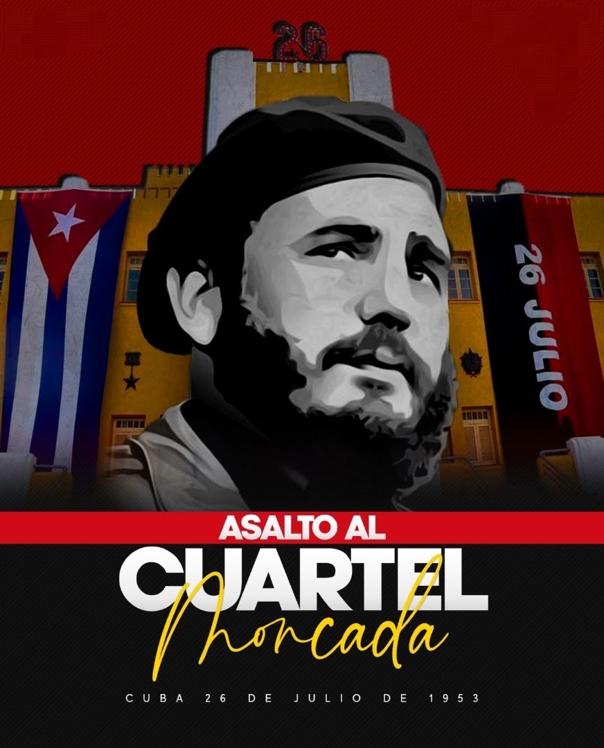comunicacionltu's tweet photo. Aquel día, cuando todos estuvieron listos, se le dio lectura al Manifiesto del Moncada, redactado por el joven poeta Raúl Gómez García bajo la orientación de Fidel. Gómez García leyó sus versos “Ya estamos en combate”...
#Cuba
#70Moncadas
#ConTodosLaVictoria https://t.co/qEaLSYkC1v