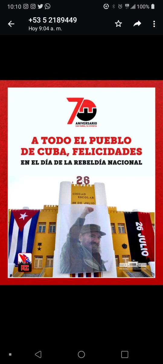 leopadincruz3's tweet photo. Fidel presente en él acto x el 70 aniversario del Moncada
#IslaDeLaJuventud https://t.co/8xeJRFmV6s