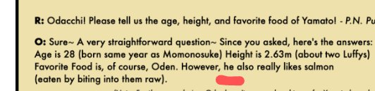 WyvernMachine's tweet photo. @PaperBirdMaster @Arcia__ @Dr_Scaphandre @RespectfulMemes 1: The information in the vivre cards should be taken with a grain of salt, because they have been incorrect on multiple occasions.

2: The vivre cards are a supplementary material, the source material always refers to Yamato as a man.

3: Oda himself, in the SBS, calls Yamato he https://t.co/QO8vHdiEOC