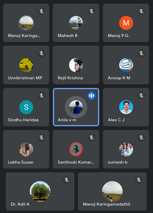 manojkmohan's tweet photo. National Moth Week 2023: Kerala Community Google Meet Hangout for Knowledge sharing. Unnikrishnan_MP, Mahesh, Manoj, Dr. Alex C J and around 15 Moth-ers Participated. #MothsMatter @Moth_Week #MothsofKerala #NMW2023 @keralabio #KeralaBiodiversity #CItizenScience #ദേശീയനിശാശലഭവാരം https://t.co/ntc8gTx4SN