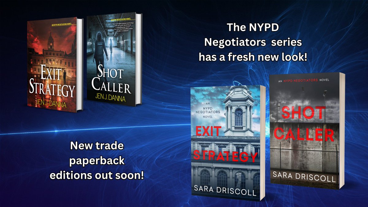 JenJDanna's tweet photo. And speaking of the NYPD Negotiators rebrand to Sara Driscoll, check out the brand new @KensingtonBooks covers for the series! https://t.co/GPfrPcEh8y