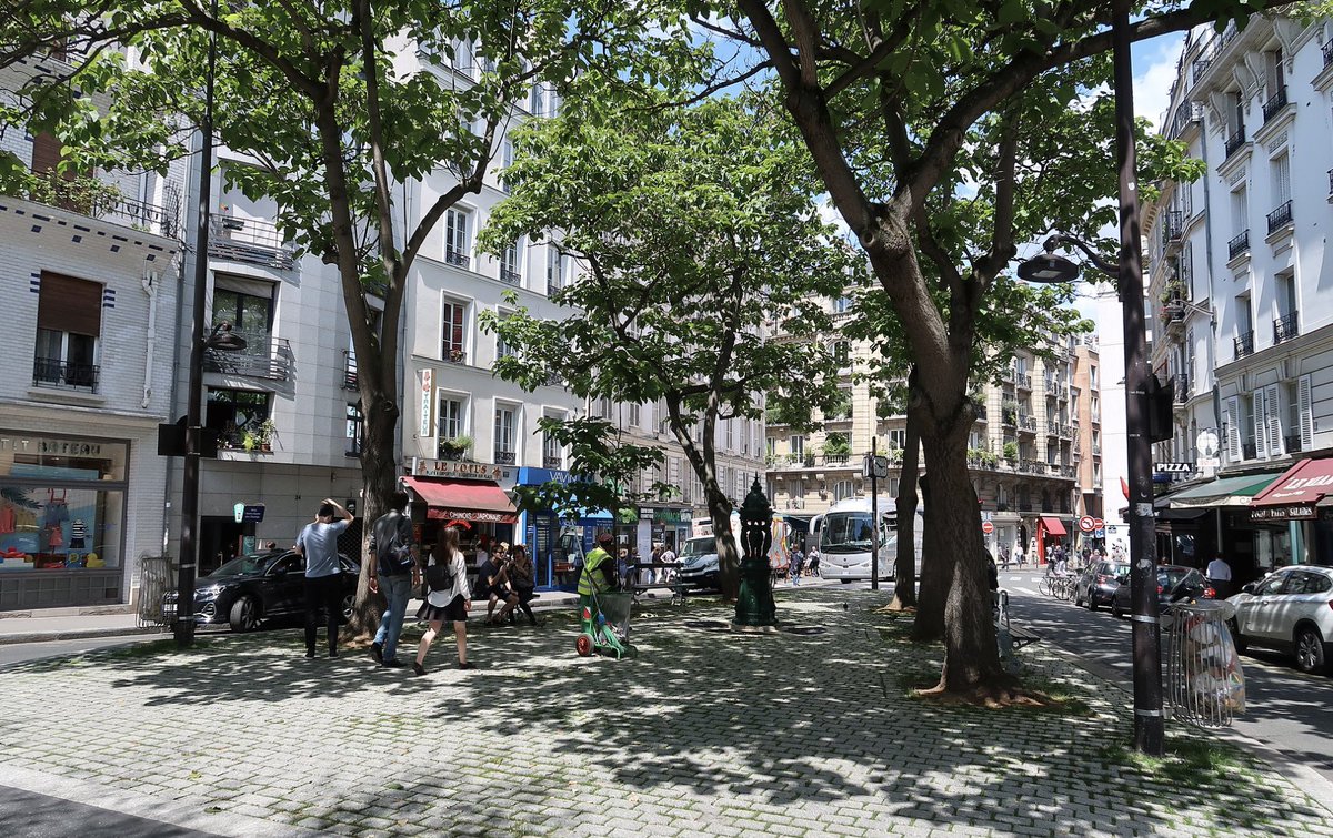 Quelle tristesse ! 

La place Laurent Terzieff et Pascale de Boisson défigurée après l’abattage de 4 grands arbres. 

Ces magnifiques arbres offraient un îlot de fraîcheur à cette place de village si prisée par les habitants.