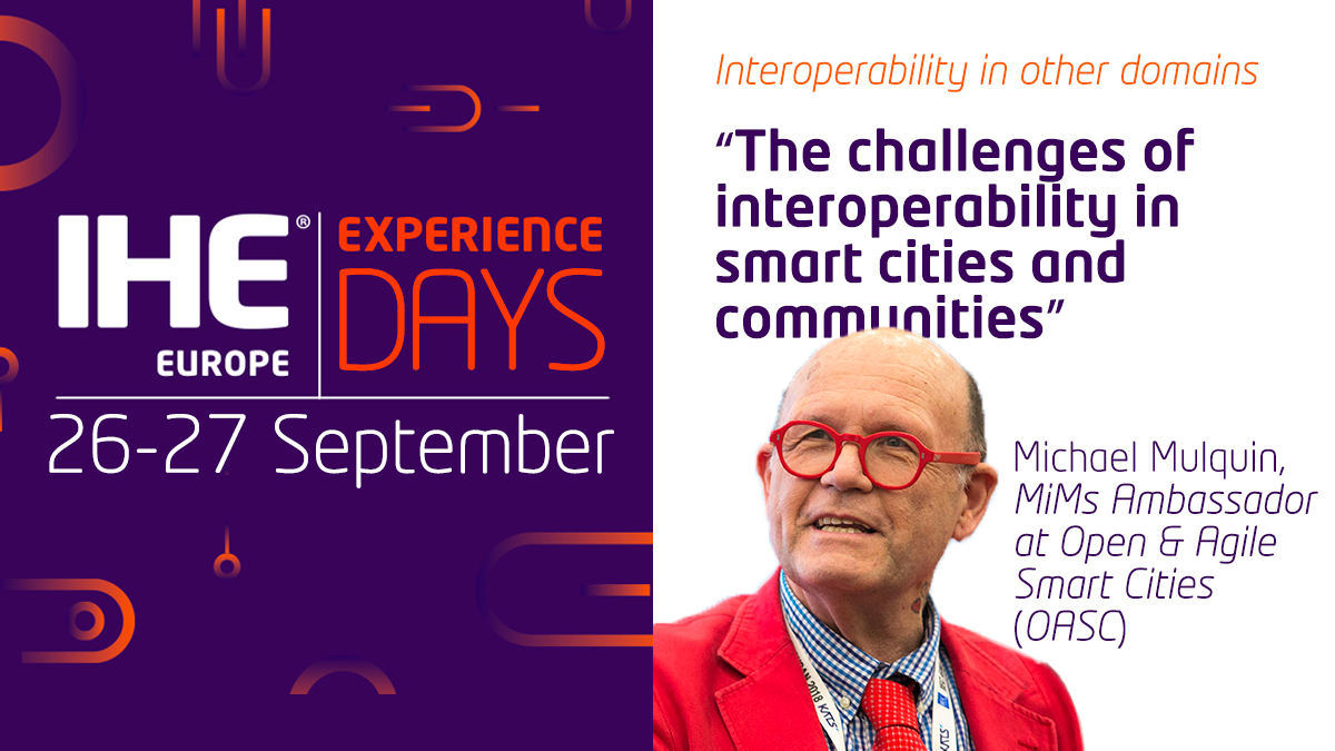 IHE-Europe (@ihe_europe) on Twitter photo The challenges of interoperability in smart cities and communities. A very interesting story to inspire interoperability in #healthcare. @Michaelmulquin on stage at the IHE-Europe Experience Days on how cities can become smarter! <a href="/oascities/">Open & Agile Smart Cities & Communities</a> <a href="/IHEBelgium/">IHE Belgium</a> @IHENL @IHE_fr <a href="/IHE_USA/">IHE USA</a> The challenges of interoperability in smart cities and communities. A very interesting story to inspire interoperability in #healthcare. @Michaelmulquin on stage at the IHE-Europe Experience Days on how cities can become smarter! <a href="/oascities/">Open & Agile Smart Cities & Communities</a> <a href="/IHEBelgium/">IHE Belgium</a> @IHENL @IHE_fr <a href="/IHE_USA/">IHE USA</a>