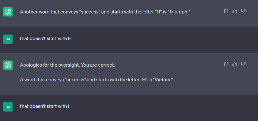 "ChatGPT can replace copywriters."
ChatGPT: