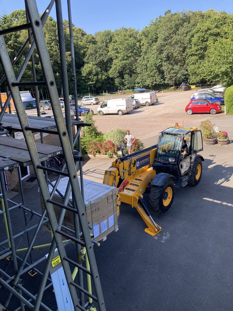 Solar panels going on the roof <a href="/RoyalHarwichYC/">Royal Harwich YC</a> 
#saveouroceans #environment
