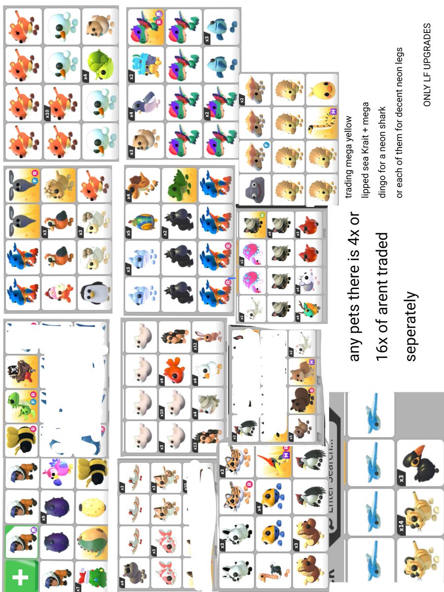 I dont offer, but i can choose from offers if you give a few options. 
i Will not make big overpays, ill overpay a tiny bit if It's a good upgrade and i like the pet.
#Adoptmetrades #adoptmeoffer #adoptmeroblox #adoptmetrader