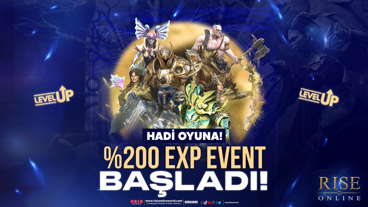 🌅Yaz aylarının en sıcak günlerinde Rise Online World ile serinleyin! %200 EXP EVENT BAŞLADI! Herkes oyuna! 🥳Exp Event 24 Saat boyunca aktif!