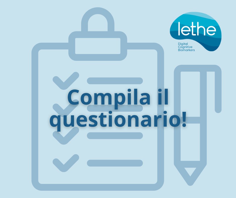 Partecipa alla nostra indagine!✍🏻
it.surveymonkey.com/r/Indagineleth…
Ci aiuterai a capire come le persone in Europa ricercano informazioni sulla salute e che tipo di contenuti multimediali preferiscono.
🕐L'indagine è composta di 26 domande e richiede solo 5 minuti.