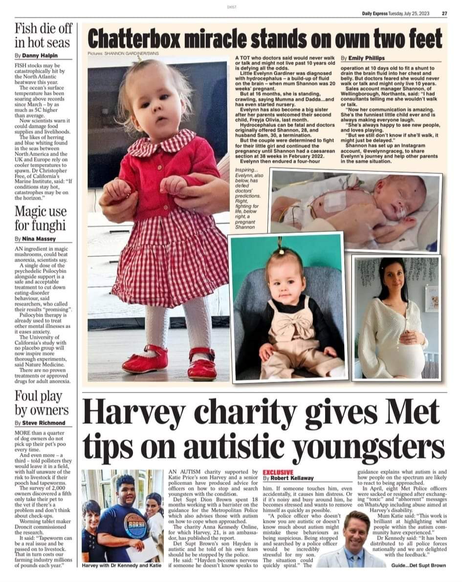 AnnaKennedy1's tweet image. In the Daily Express yesterday :)

#autism
#Charity
#stopandsearch

@metpolice_uk 
#WednesdayMotivation