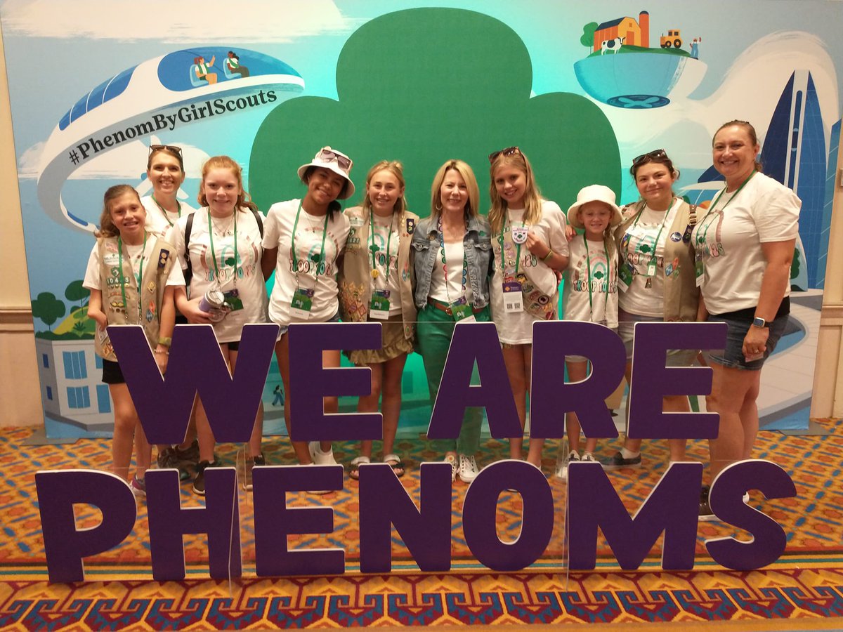 KSGirlScouts's tweet photo. Not only did our delegates have an awesome time at #PhenomByGirlScouts, but so did members across the state! Troop 10425 traveled to Orlando so they could partake in the convention where they made unforgettable memories!
#GSKH #KSGirlScouts #KansasGirlScouts #gsConvention https://t.co/xTYQnkCFxh