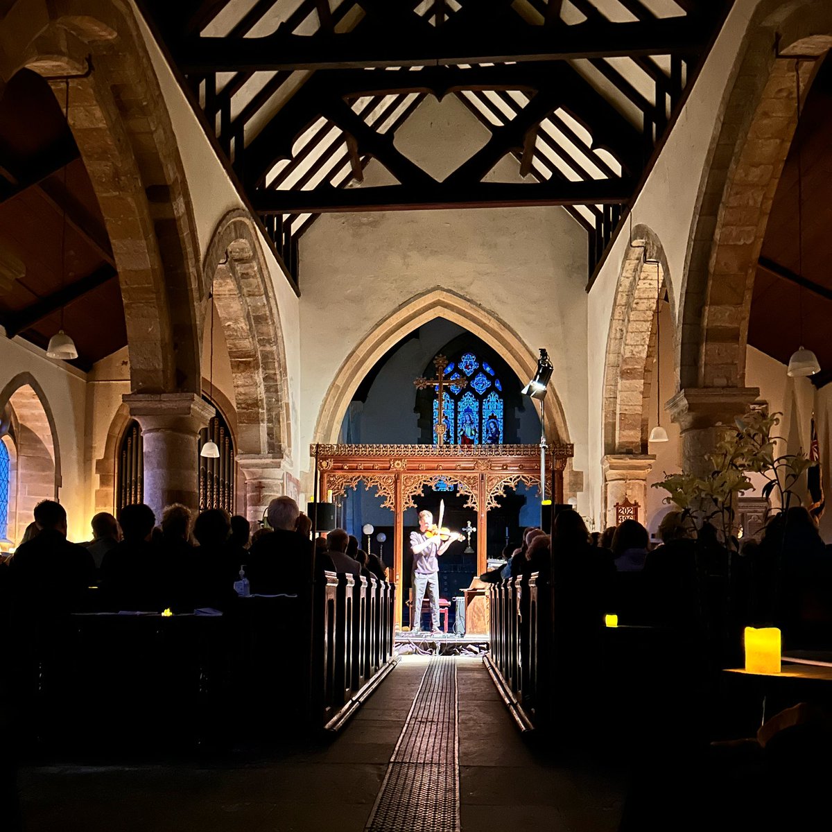 More @ryedalefestival highlights…From Coldplay to Steve Reich and brand new original compositions — @rbalanas blurred genres and styles to the flickering of candlight in the sublime little church of Gilling East.