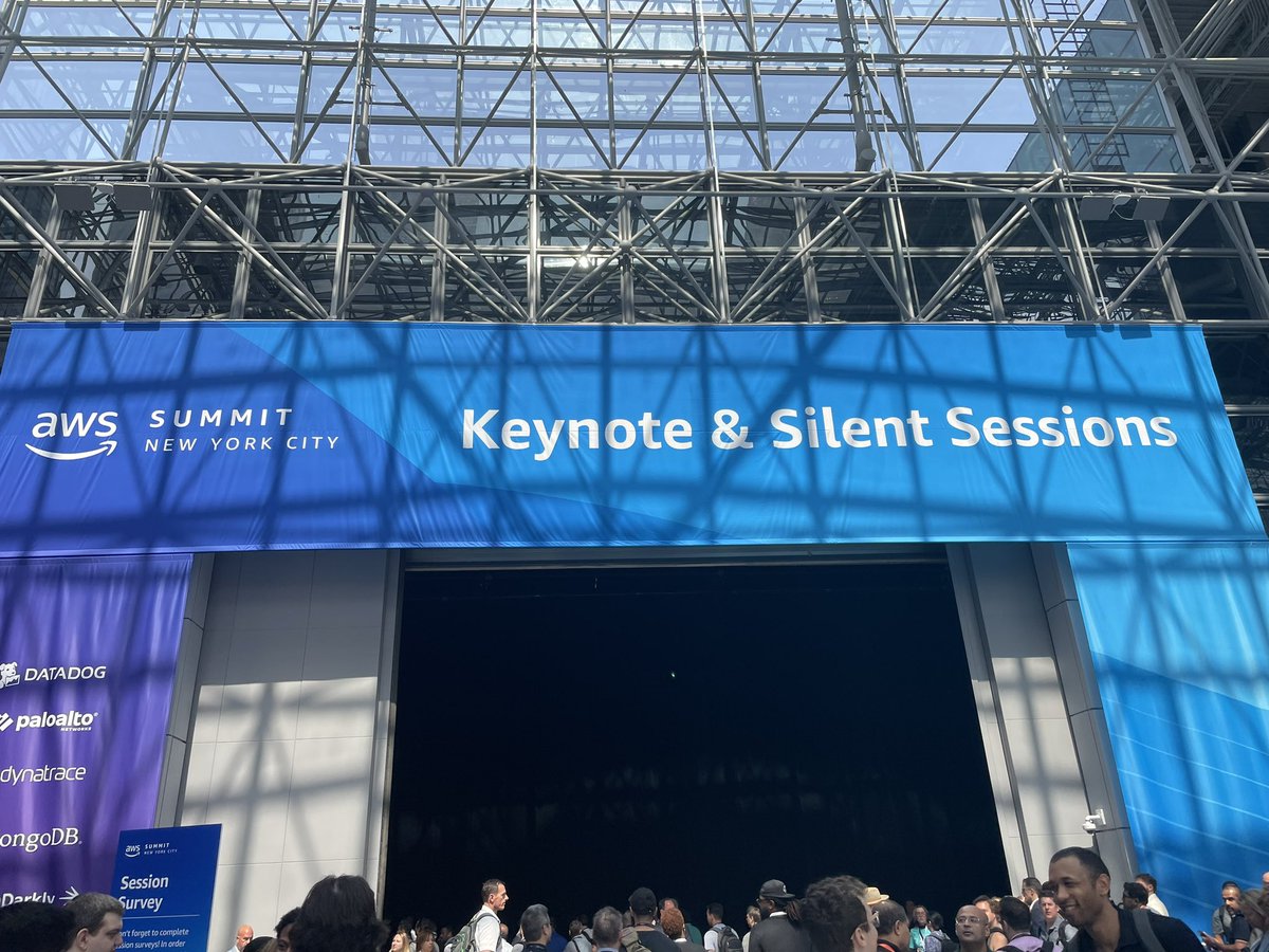 At <a href="/awscloud/">Amazon Web Services</a> NY Summit. Keynote starting in 10 minutes