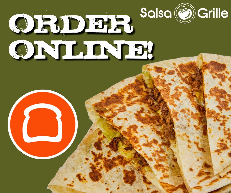 Local flavor at its best! 🔥 Order a delicious quesadilla online for easy Carry-out/Pick-up at Salsa Grille! salsagrille.com/order #SupportLocal #BigFreshFlavors #Toast #OnlineOrdering