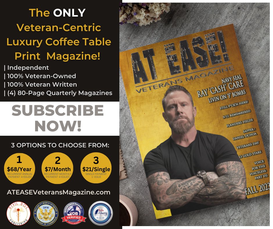 AT EASE! Veterans Magazine tweet media