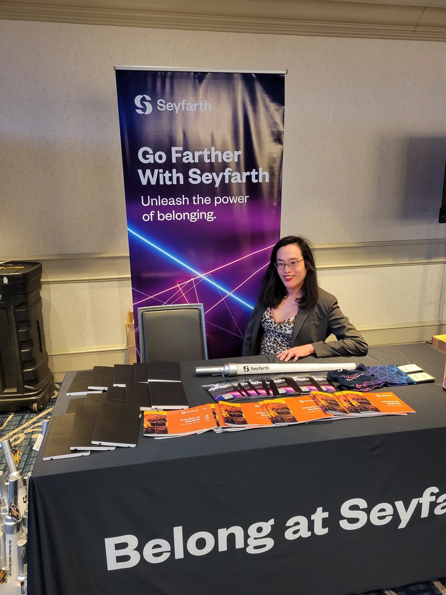 RachelVSee's tweet photo. Day 3 of #LavLaw is starting! I'm delighted to be part of #TeamSeyfarth's efforts, and enjoyed talking about @seyfarthshawLLP's  work and culture with new and old connections.
 #BelongAtSeyfarth https://t.co/vnYghZtPPH