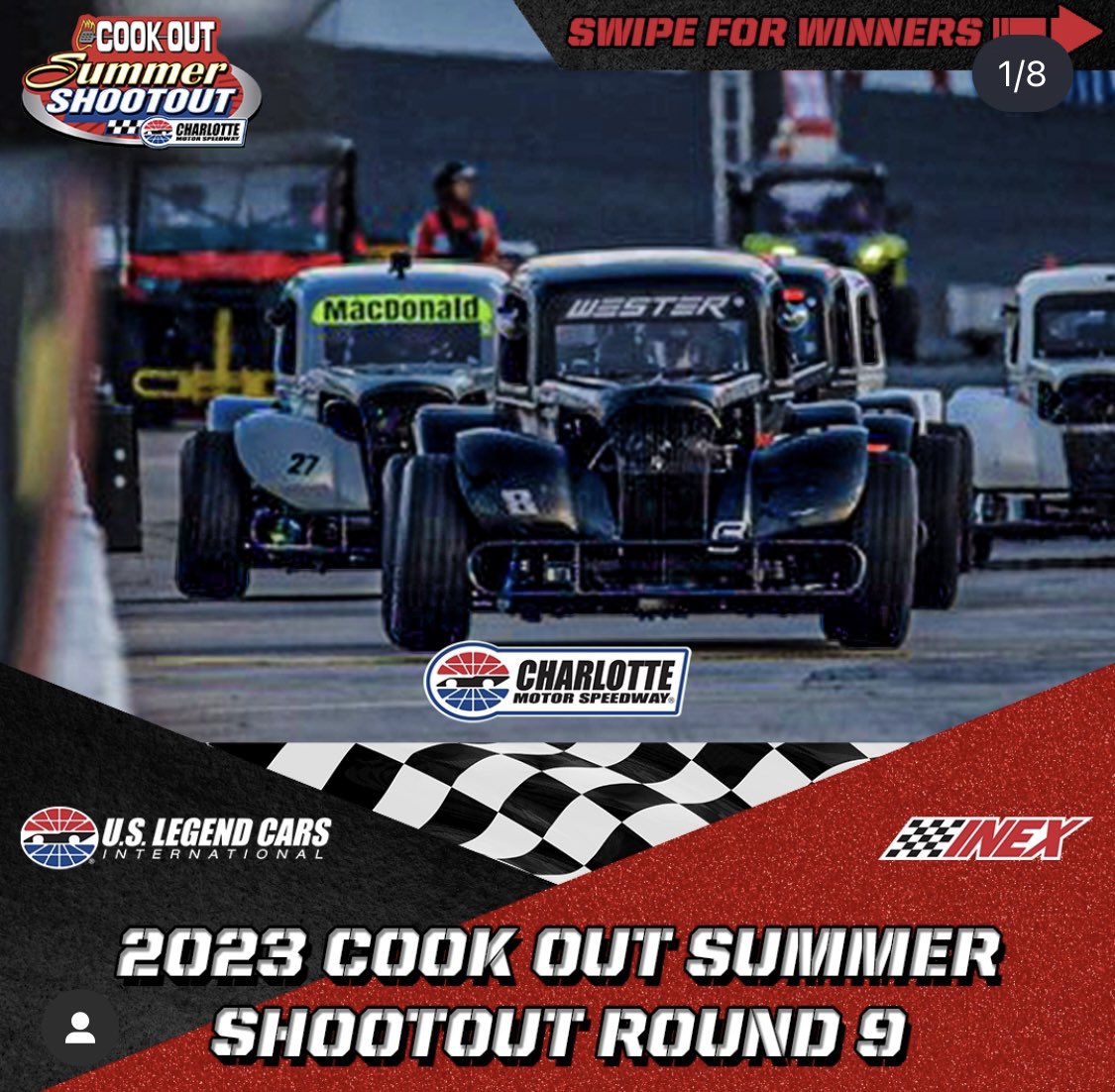 Round 9 ….Started P11 worked our way up to P7 at the finish.