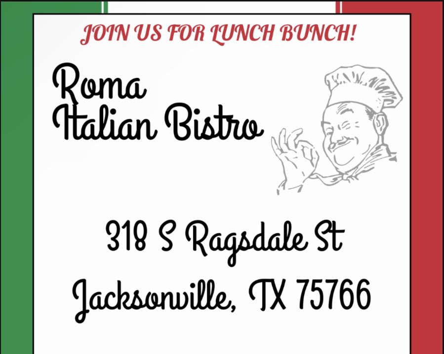 Andrea Melendez (@magenta_andr3a) on Twitter photo Jessica and <a href="/MagentaDavid24/">David Contreras</a> went to a Lunch Bunch with business owners at a new italiano restaurant in Jacksonville ⭐️ Roma Italian Bistro ⭐️ Magnífic 👌
<a href="/BradHamilton20/">Brad Hamilton</a> Jessica and <a href="/MagentaDavid24/">David Contreras</a> went to a Lunch Bunch with business owners at a new italiano restaurant in Jacksonville ⭐️ Roma Italian Bistro ⭐️ Magnífic 👌
<a href="/BradHamilton20/">Brad Hamilton</a>
