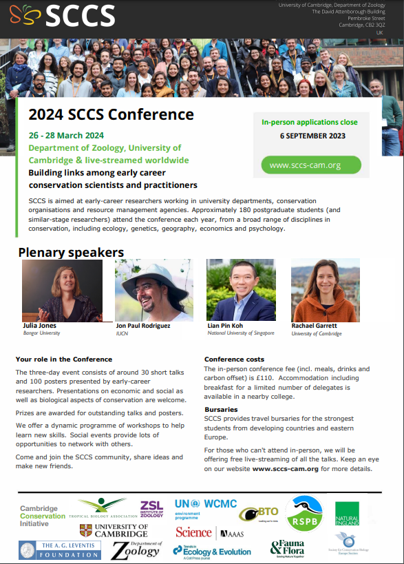 In-person applications are open for the #2024 SCCS Conference. Great networking opportunities, bursaries and more for students
