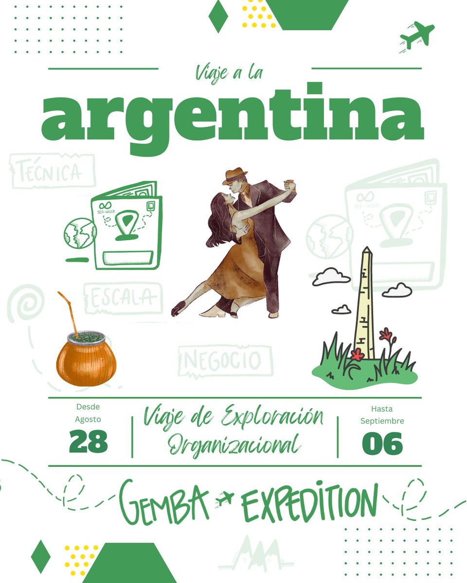 🌍✨ ¡Marquen sus calendarios! Del 28 de agosto al 6 de septiembre, #GembaExpedition te espera para vivir una aventura transformadora. Únete a la exploración, amplía tu red de contactos y construye un futuro empresarial lleno de posibilidades. ¡No te quedes fuera! 💼🔍
