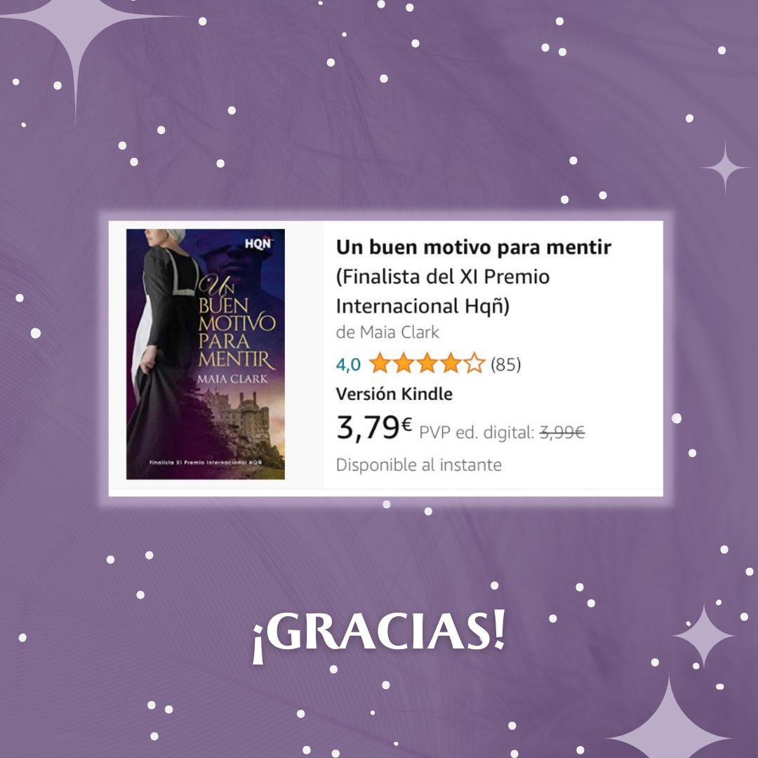 ¡85 millones de gracias! Qué alegría ver que la historia de Elisabeth y Robert os está llegando al corazón 😊.

#novelaromantica #romancehistorico #romanticahistorica #bookstagramespaña #bookstagramerespaña #regencia #premiohqñ <a href="/HARLEQUINLibros/">Harlequin Ibérica 📖</a>