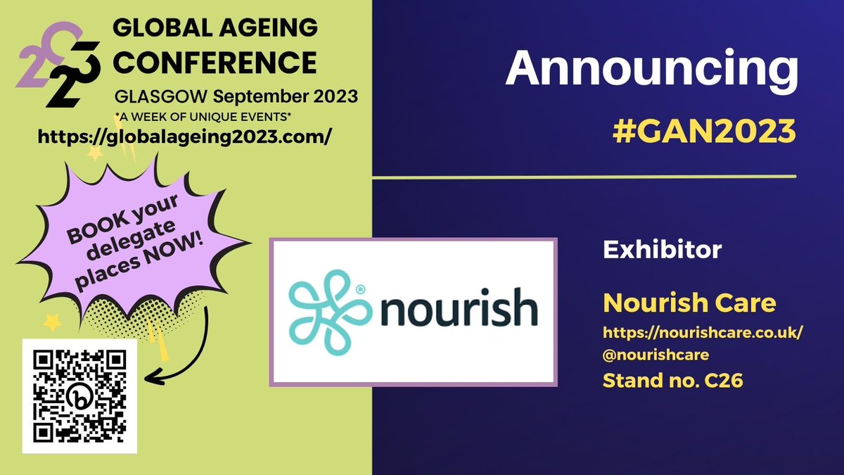 National Care Forum (@ncfcareforum) on Twitter photo Join us in #Glasgow for the #GAN2023 conference 7-8 September and meet @nourishcare providing flexible digital #care management software!
Book tickets now! bit.ly/GAN_2023
#carehomes #olderpeople #domicilarycare
<a href="/vicrayner/">Vic Rayner 💚</a> <a href="/GlobalAgeing/">GlobalAgeingNetwork</a> <a href="/scottishcare/">Scottish Care</a> <a href="/LeadingAge/">LeadingAge</a> <a href="/NCF_Liz/">NCF_Liz 💚</a> Join us in #Glasgow for the #GAN2023 conference 7-8 September and meet @nourishcare providing flexible digital #care management software!
Book tickets now! bit.ly/GAN_2023
#carehomes #olderpeople #domicilarycare
<a href="/vicrayner/">Vic Rayner 💚</a> <a href="/GlobalAgeing/">GlobalAgeingNetwork</a> <a href="/scottishcare/">Scottish Care</a> <a href="/LeadingAge/">LeadingAge</a> <a href="/NCF_Liz/">NCF_Liz 💚</a>