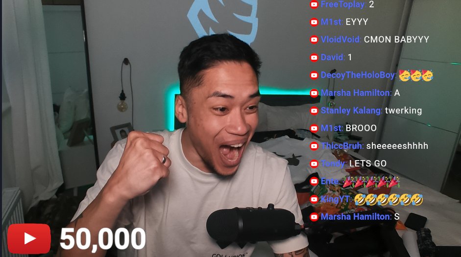 1ceStream's tweet photo. WE HIT 50K LIVE ON STREAM BABY LETS KICK IT!!!!!!!!!!!!!!!!!! https://t.co/ugQMPOHiCF