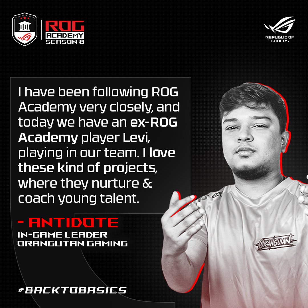 ASUS_ROG_IN's tweet photo. Be a part of interactive sessions with industry experts like Antidote. Join ROG Academy now!
Register now - https://t.co/9Y5XnUgM5c
#ROG #ROGIndia #ROGAcademy #RegisterNow #CSGO #CounterStrike #MakingOfMasters https://t.co/SUYjFpOMQ7
