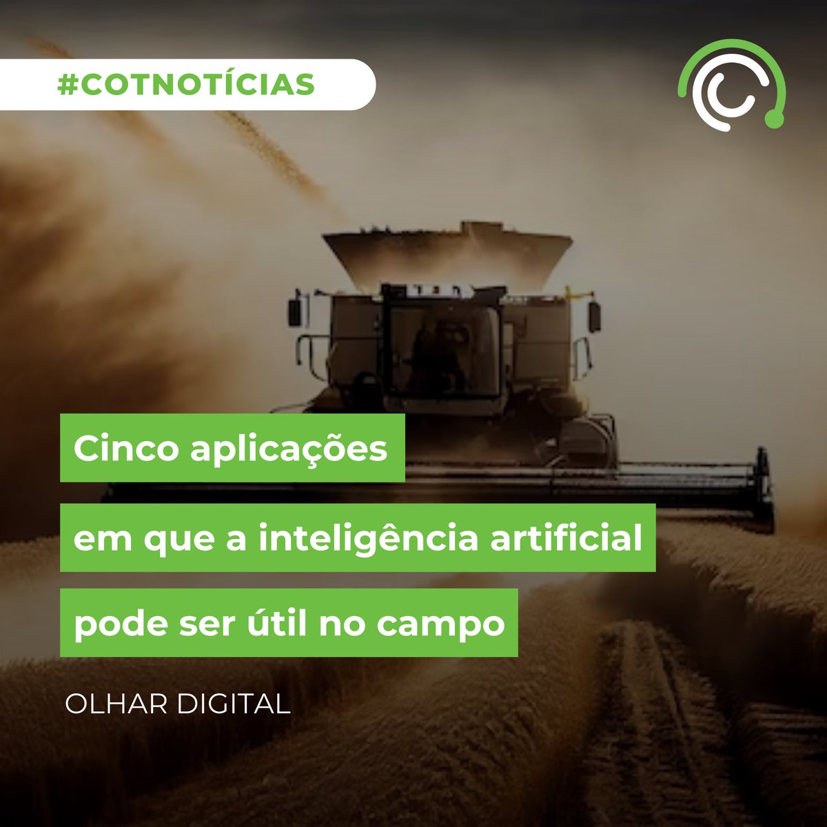 ColCotemig's tweet photo. A Inteligência Artificial também está inovando no campo! 🚜🌾

A IA é o assunto do momento na tecnologia, e no agronegócio, setor fundamental na economia brasileira, não poderia ser diferente…….. https://t.co/5lWdiN6OfP