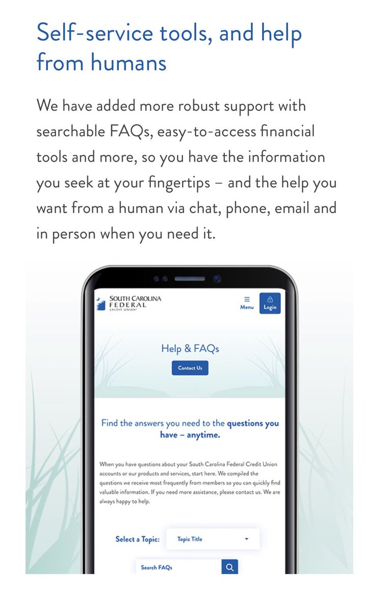 SCFederalCU's tweet image. Our new website is now LIVE!

The first time you visit the new website, a pop-up tour will appear to help you navigate the site. If you have any questions, stop by one of our financial centers, give us a call, or send us a DM on social media.

Visit scfederal.org today!