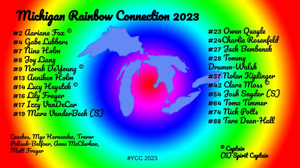 KuyuUltimate's tweet photo. Introducing the 2023 Michigan Rainbow connection #ycc #usaultimate https://t.co/4yZLbe8aQW