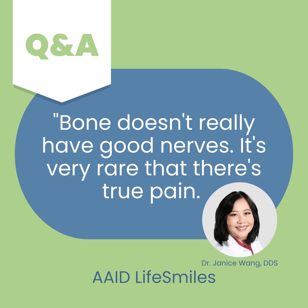 AAID_LifeSmiles's tweet image. Find more answers to common questions from #ImplantExperts who are dedicated to putting YOUR smile, YOUR needs, and YOUR health first. 🦷

hubs.ly/Q01YNflj0

#DentalImplants #DentalProcedure #QandA #ToothPain #DentalBlog #NervePain #Bone