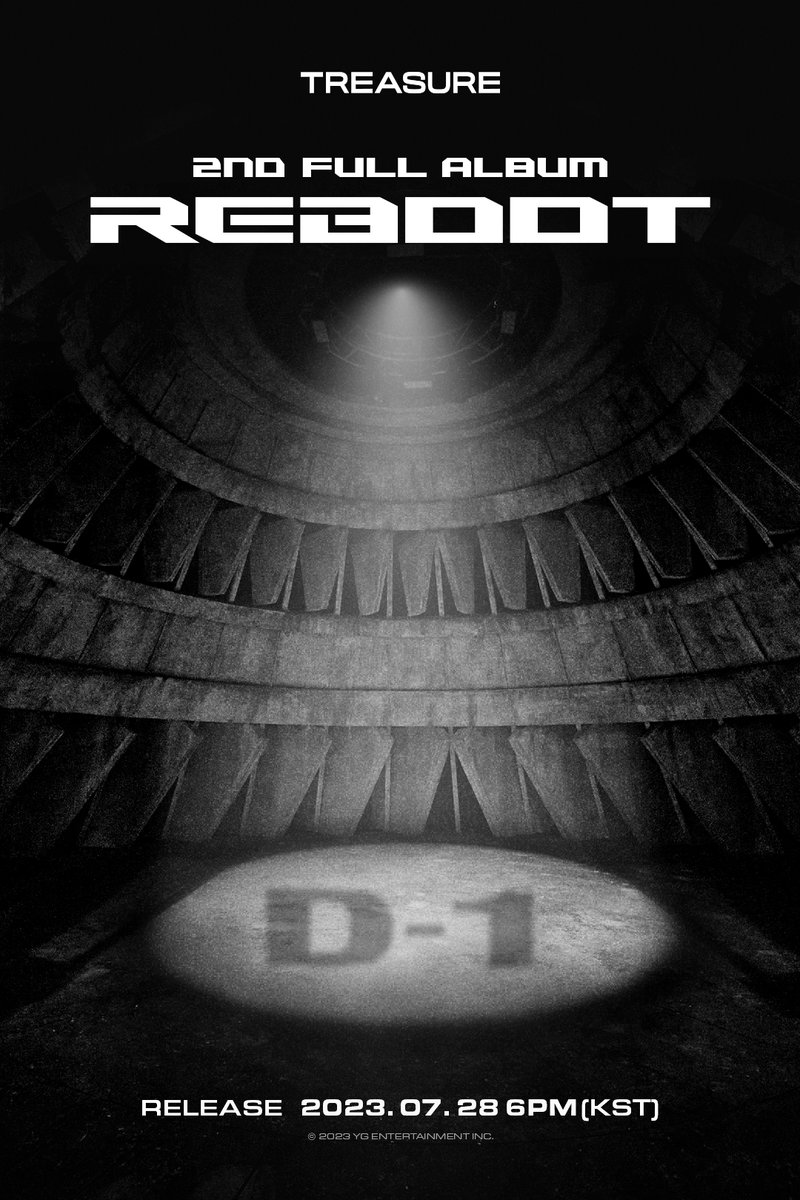 #TREASURE 2ND FULL ALBUM ‘REBOOT’ D-1 POSTER

2ND FULL ALBUM 'REBOOT'
✅2023.07.28 6PM(KST)

Pre-order
➡️TREASURE.lnk.to/REBOOT_preorder

#트레저 #2NDFULLALBUM #REBOOT #D_1 #20230728_6PM #YG