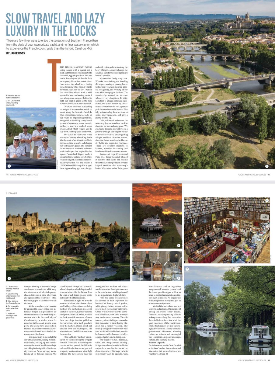 There are few finer ways to enjoy the sensations of Southern France than from the deck of your own private yacht, and no finer waterway on which to experience the French countryside than the historic Canal du Midi. <a href="/LeBoatVacations/">Le Boat Vacations</a>