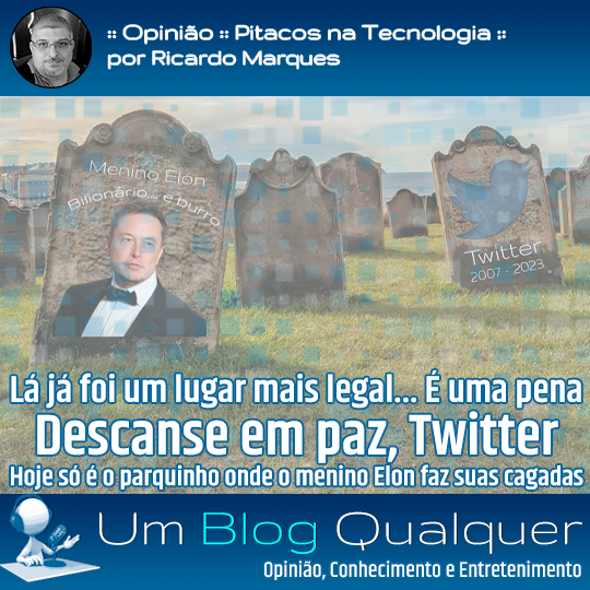 ricardocmarques's tweet photo. Publiquei um artigo opinativo no site do UBQ que trata da desastrada gestão do menino Elon frente à plataforma que um dia foi conhecida como Twitter.
https://t.co/Cyu9oxUiv2

#RIPTwitter #Tecnologia #Opinião https://t.co/EcvRUMwVJQ