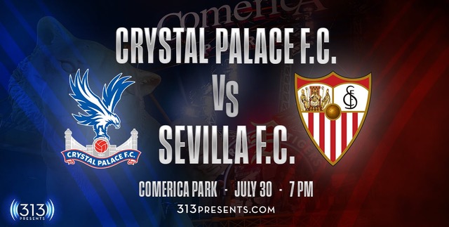 Head on down to Comerica Park to watch Crystal Palace FC vs Sevilla FC Sunday night at 7p! ⚽️ Click the link below for a discounted rate. Sevilla FC will be here at Legacy Center Saturday & Sunday (10a-1p) for open practices - come check them out! 313promos.com/Legacy