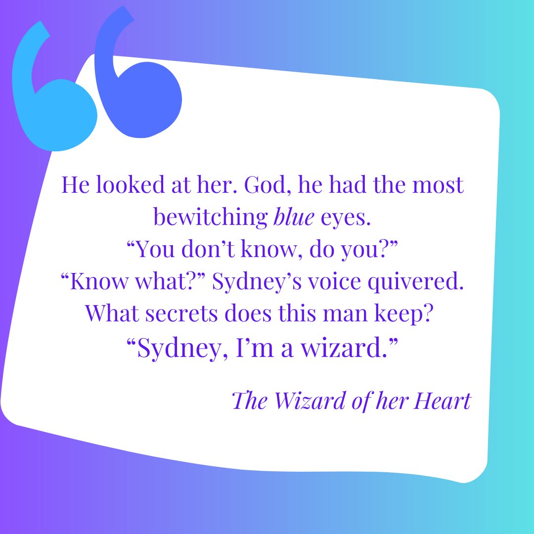 Happy #bookqw Wednesday! The word is blue and the quote’s from The Wizard of her Heart. She’s certain he’s no wizard. He’s sure she’s pure magic. books2read.com/u/m0WrOl #wrpbks #workplaceromance #