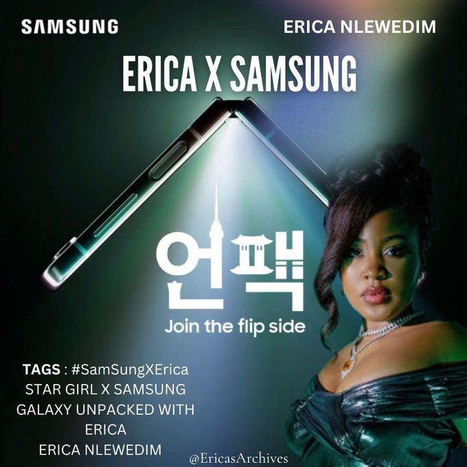 BrianBanana1's tweet photo. Just retweet and reply 🔥🔥
#SamsungXErica 
GALAXY UNPACKED WITH ERICA 
STAR GIRL X SAMSUNG https://t.co/cGn7UEHaJp