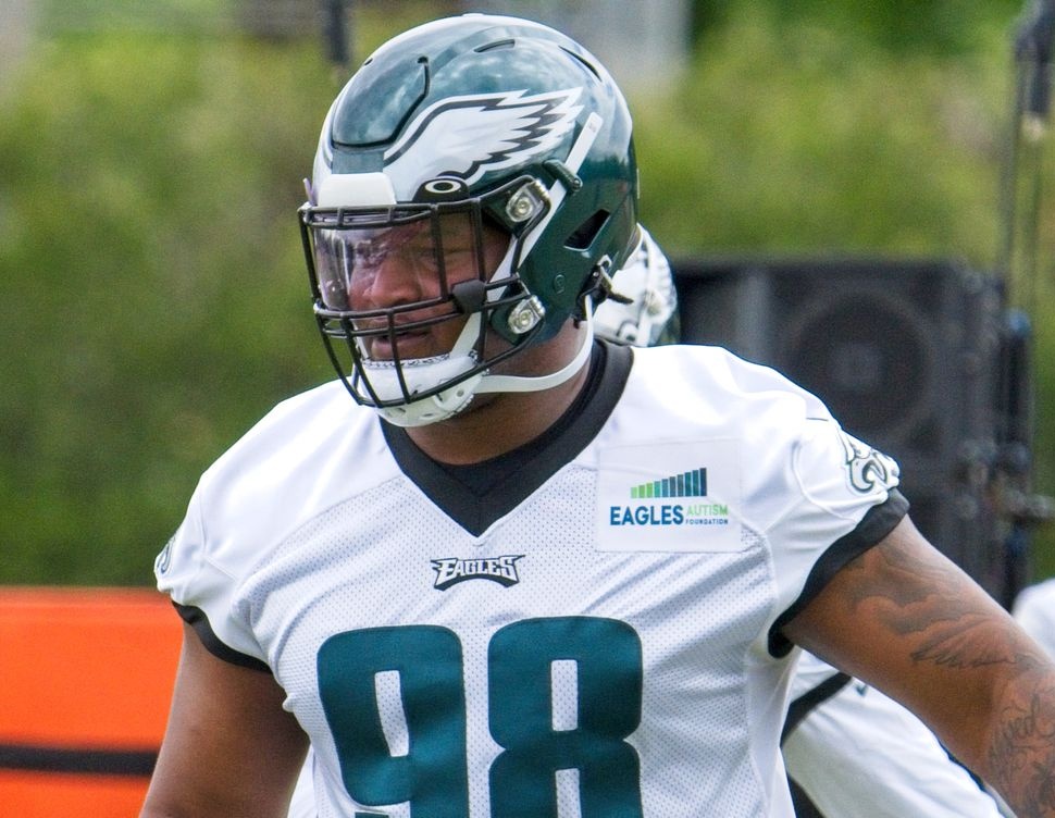 Nolan Smith and Jalen Carter standing out in the very first camp practice >>> 🔥 #Eagles