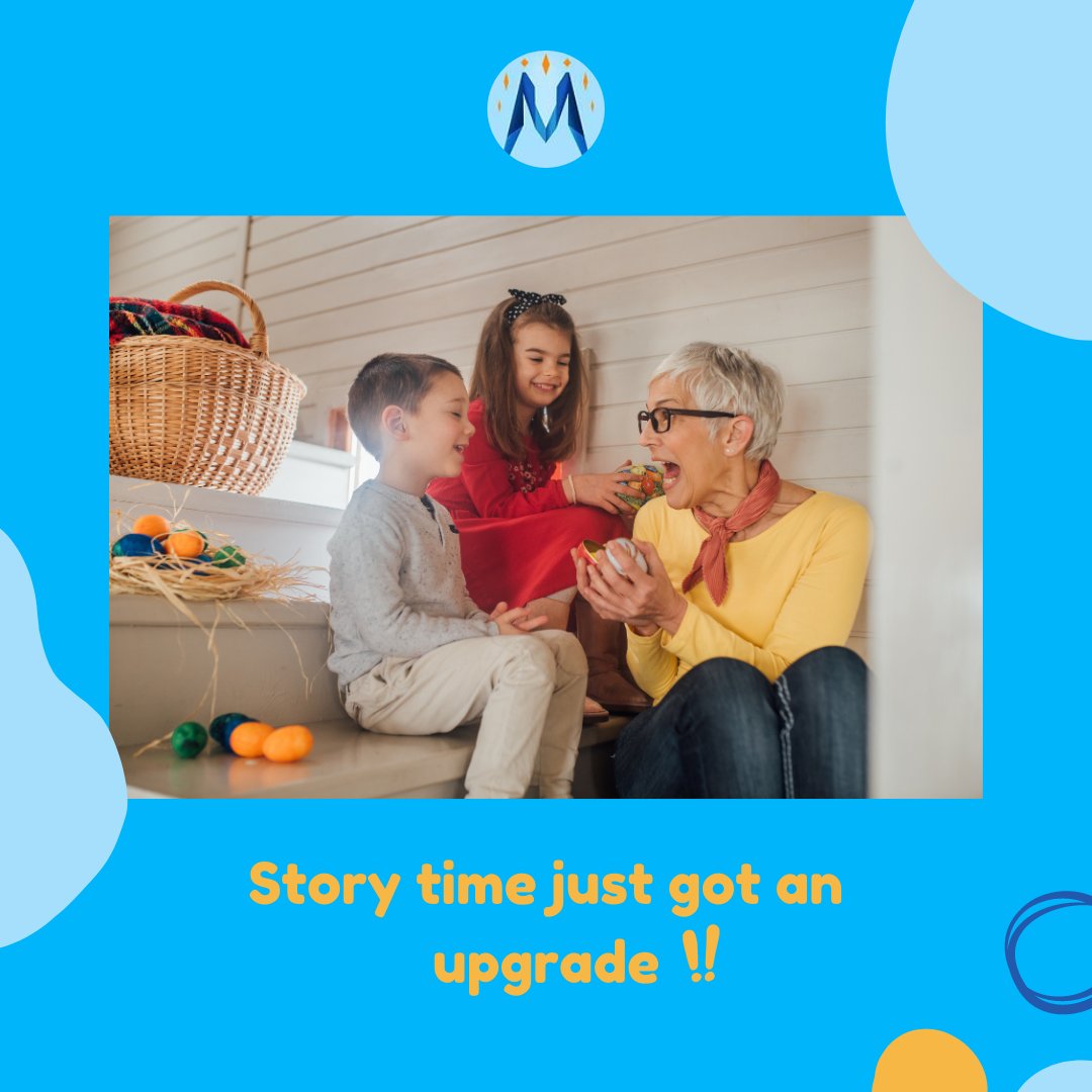 Create new memories wherever you are with recorded stories on MagicPolygon. Never miss a story time again! #magic #storytime #grandparents #imagination