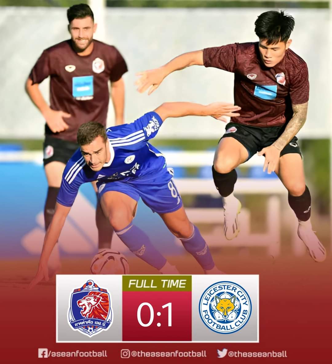 ASEAN FOOTBALL on X: 🔶 INTERNATIONAL CLUB FRIENDLY MATCH (26/7) FT: Port  FC 🇹🇭 0️⃣ - 1️⃣ 🏴󠁧󠁢󠁥󠁮󠁧󠁿 Leicester City  / X