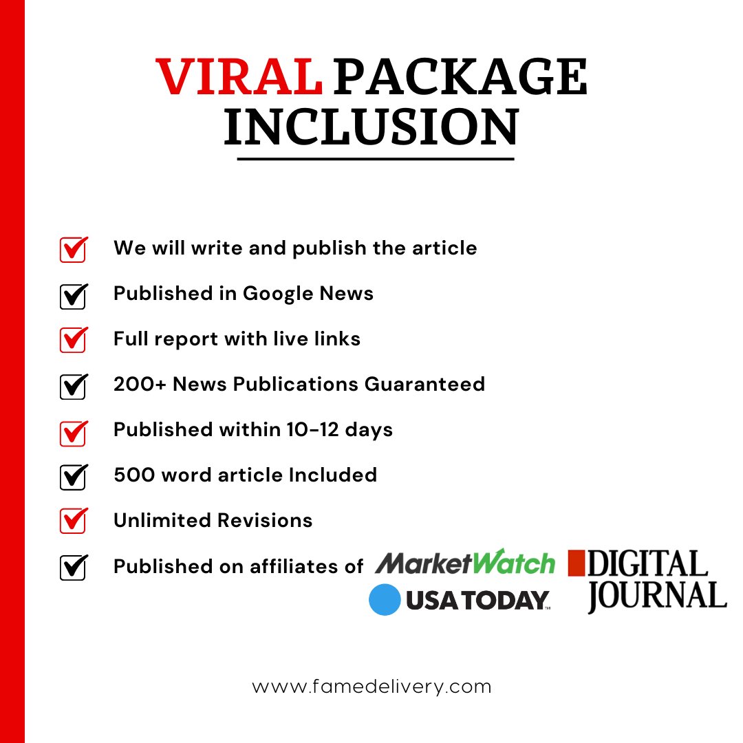 Unleash the viral sensation! With our exclusive Viral Package, be ready to take the internet by storm!

#ViralPackage #InternetSensation #FAMEDelivery #fame #gkp #goviral #famous #getfame #SocialMediaStar #GoingViral #BoostYourReach