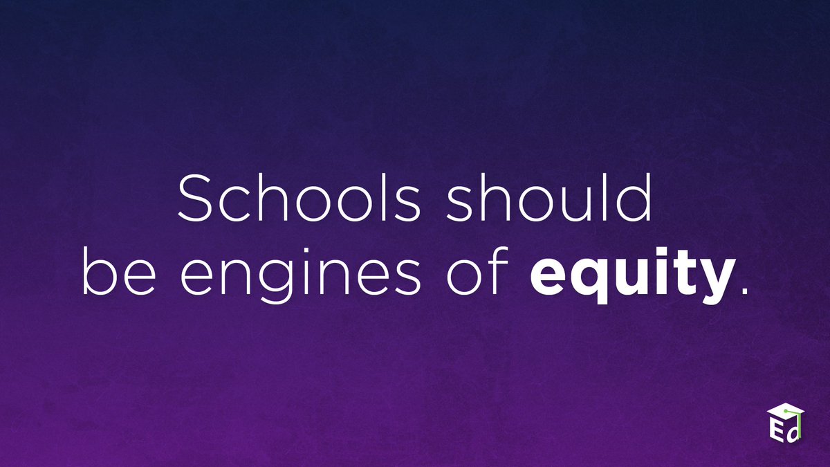 Education should be the great equalizer, helping every student thrive - no matter their background, zip code, circumstance, or language they speak at home. #WednesdayWisdom