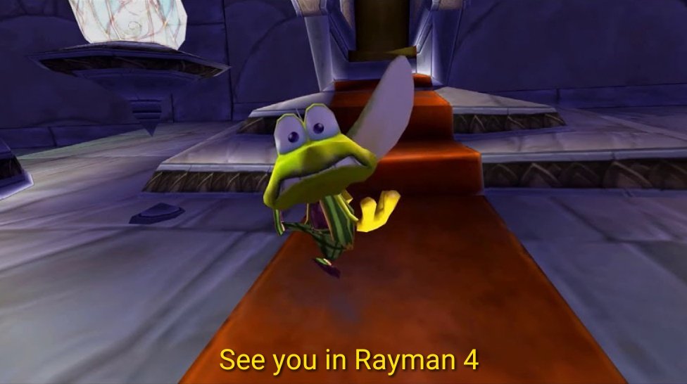 RT @RaymanTogether: @Ubisoft Did you know that Murphy said 'See you in Rayman 4.' 20 Years ago? https://t.co/eMi1oDZjGG