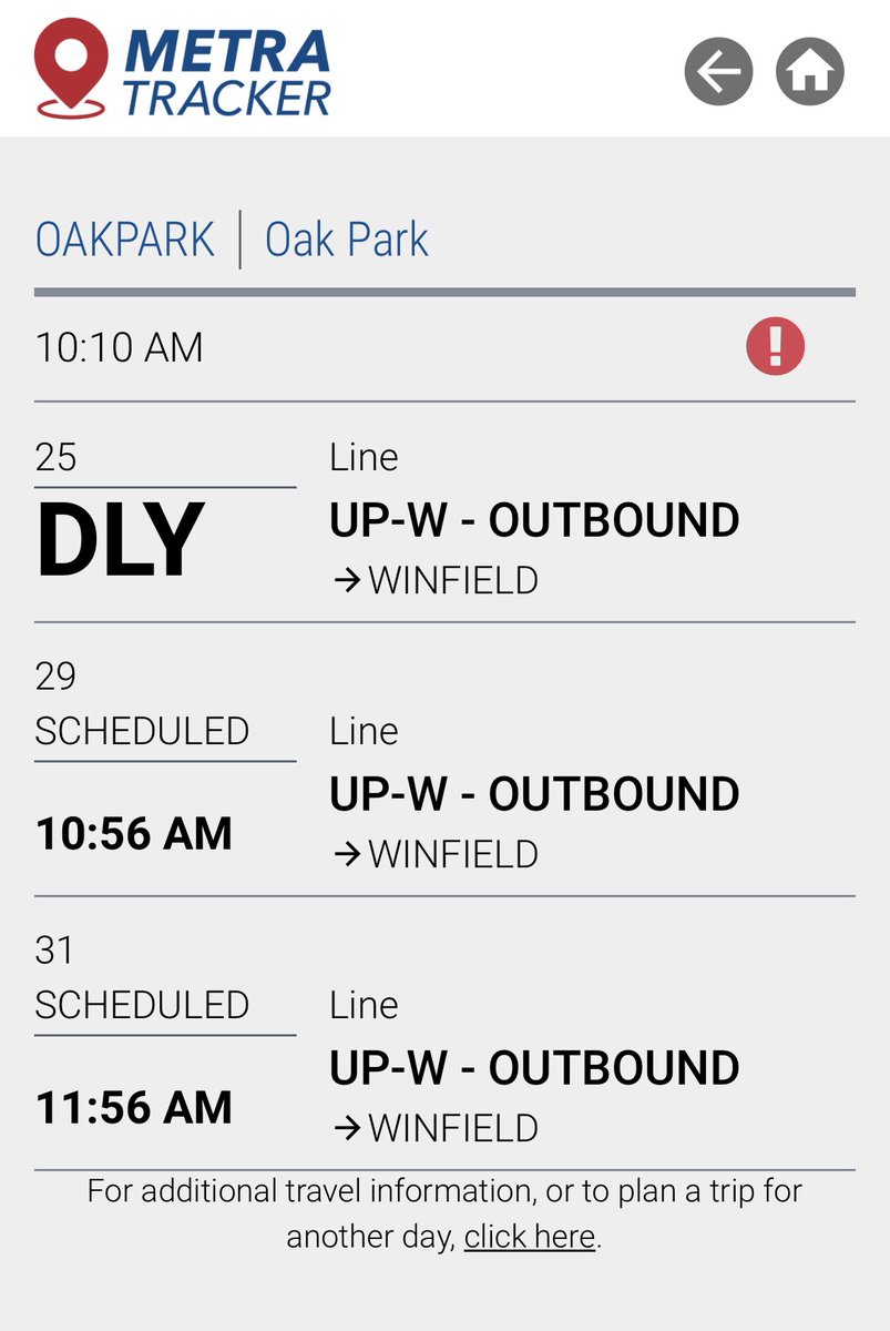 wphaup's tweet photo. @metraUPW Your “live” tracker is super helpful to know when the train will arrive. https://t.co/mvI1B0t7JU