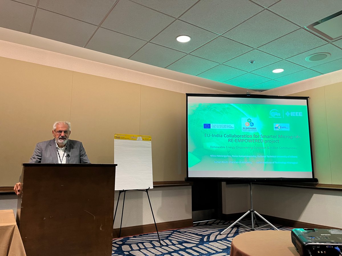 RE-EMPOWERED was presented by the European Coordinator @nh_nikos (@IccsNtua) in the 2023 @ieeepesgm that took place in Orlando, Florida from 16 to 20 July 2023.   

#ieeepes #ieeepesgm #EUIndia #powersystems #HorizonEurope #IndiaDST 

Read more ⬇
reempowered-h2020.com/re-empowered-a…