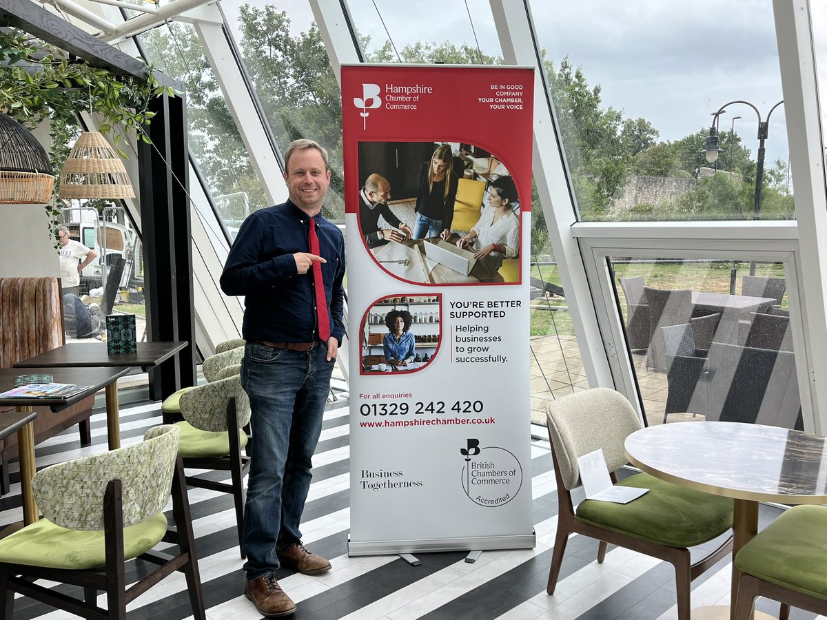 Nice visit to <a href="/SouthamptonGH/">Leonardo Royal Hotel Southampton Grand Harbour</a> for a <a href="/hantschamber/">Hampshire Chamber of Commerce</a> ‘Pure Networking’ event- complete with cake!

Spoke to interesting people about various projects and offerings.

Particularly useful to hear about importance of preventing cyber crime and looking after mental health of employees.